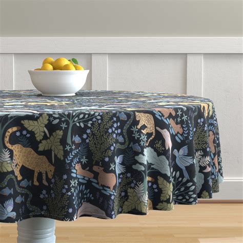 jungle tablecloth|round jungle theme table clothes.